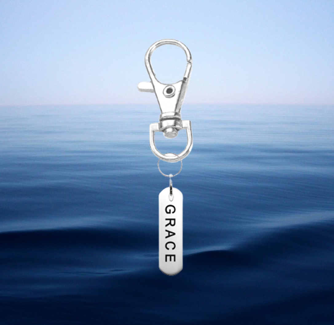 Grace Tag Keyring