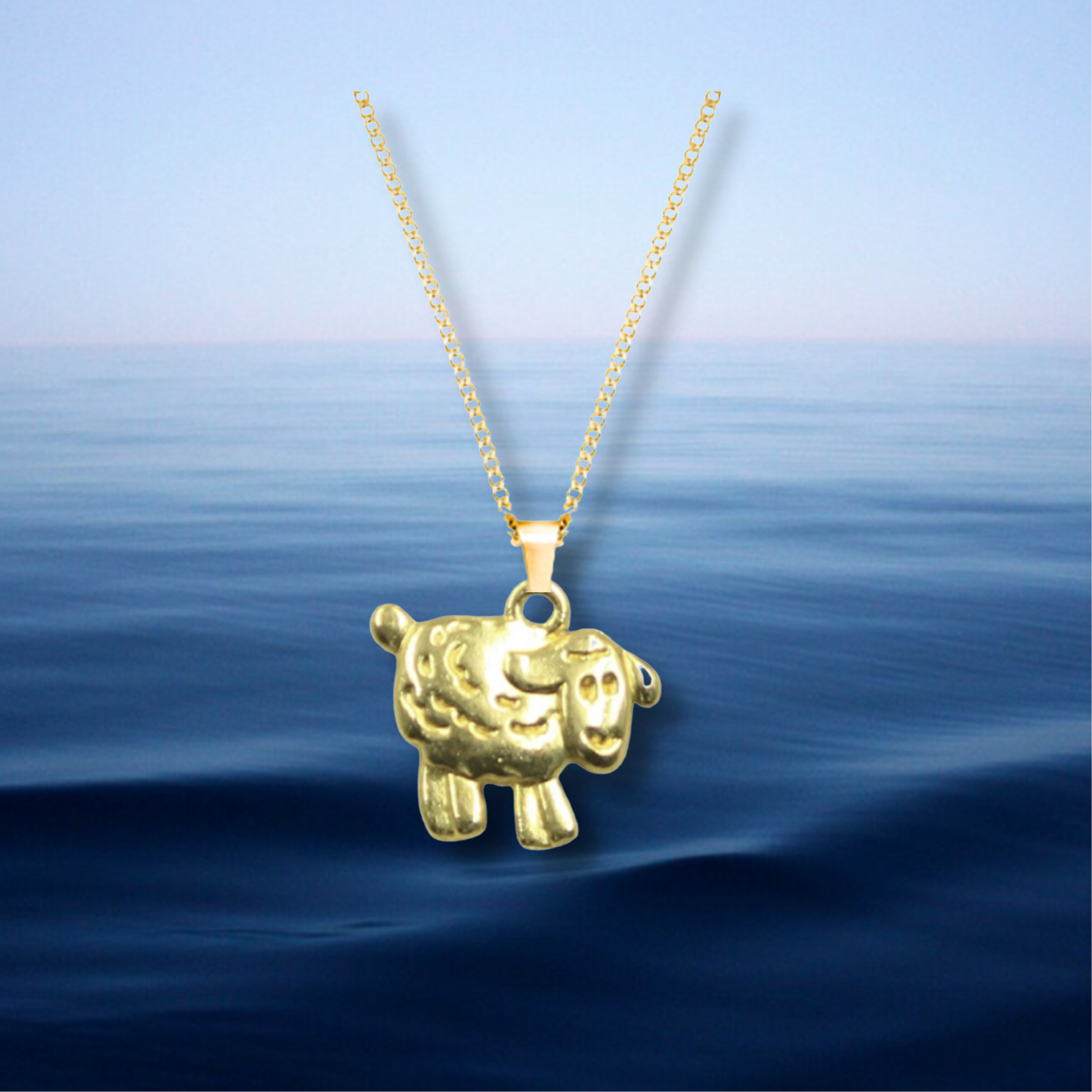Golden Lost Sheep Necklace