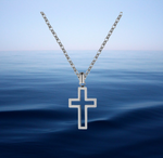 Load image into Gallery viewer, Hollow Cross Necklace
