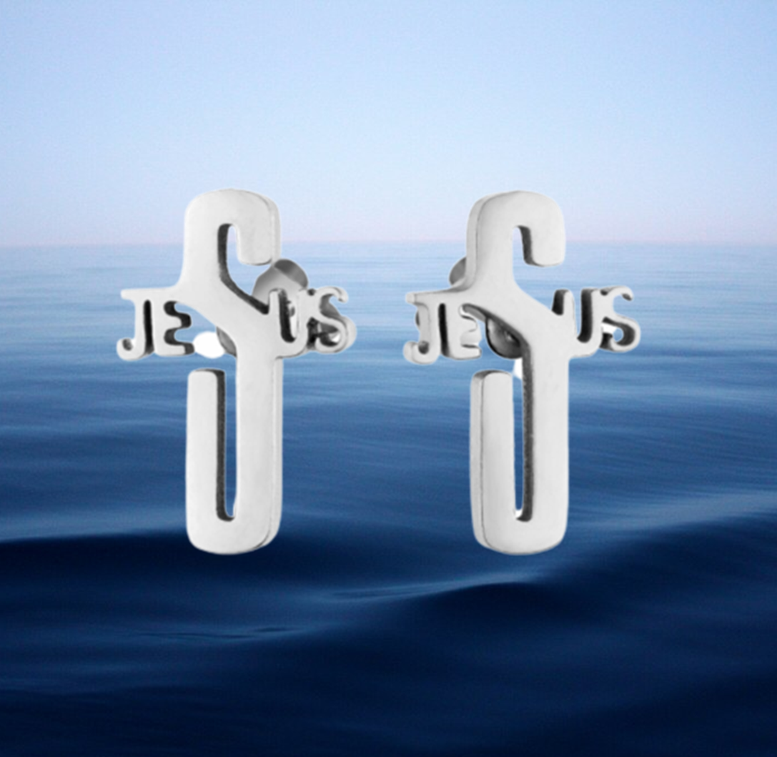 Jesus's Love Stud Earrings