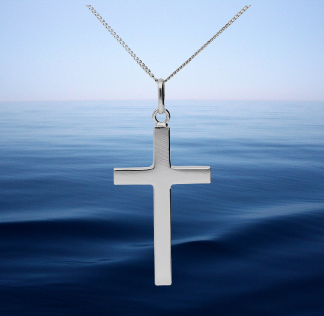 Rugged clearance cross necklace