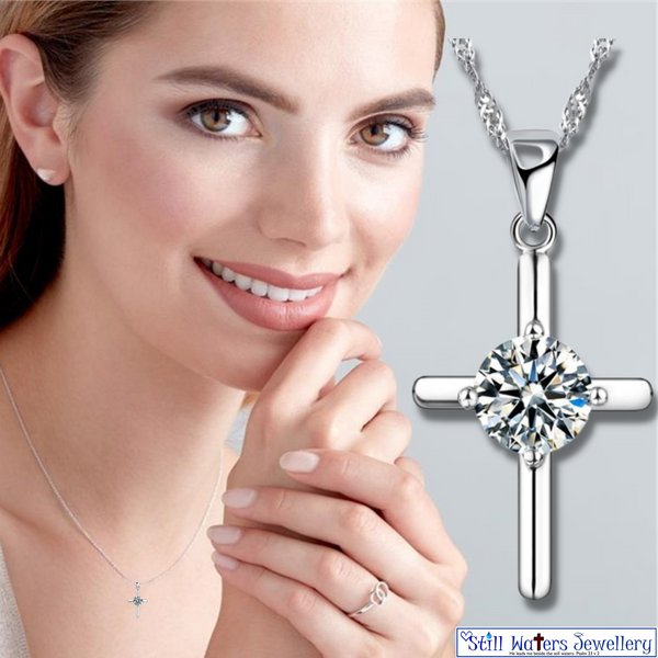 Be still sales cross necklace