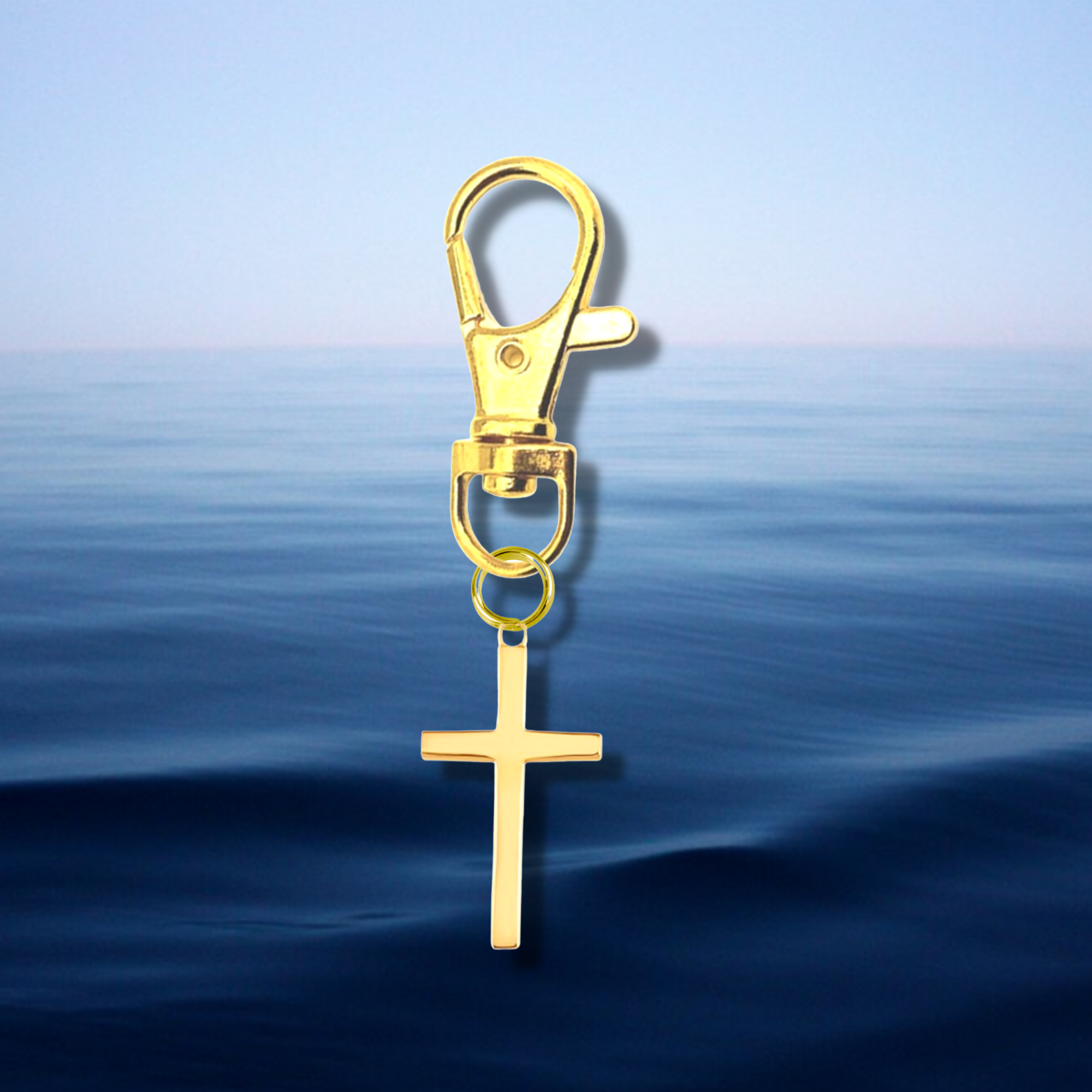 Golden Cross Keyring