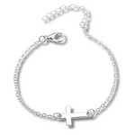 Load image into Gallery viewer, Silver Cross Bracelet
