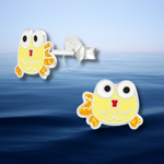 Load image into Gallery viewer, Sterling Silver Little Fish Earrings
