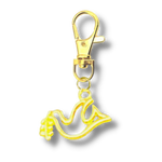 Load image into Gallery viewer, Golden Dove of Peace Keyring
