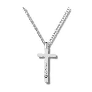 Faith and Believe Cross Necklace