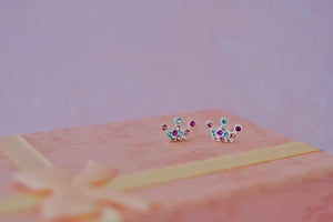 Sterling Silver Crowned with Honour Earrings